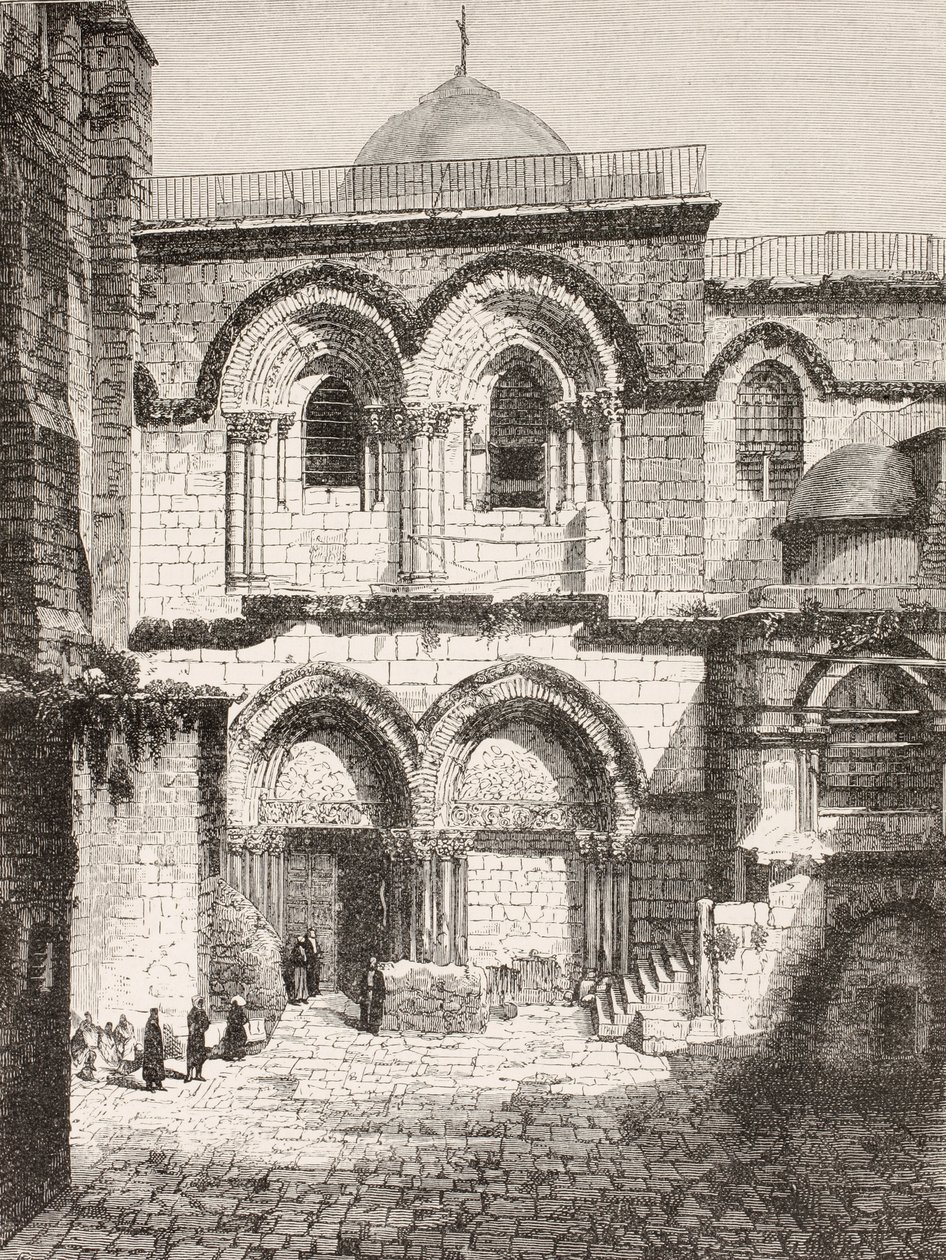 Jerusalén, Palestina. La iglesia del Santo Sepulcro en el siglo XIX. de Paul Lacroix