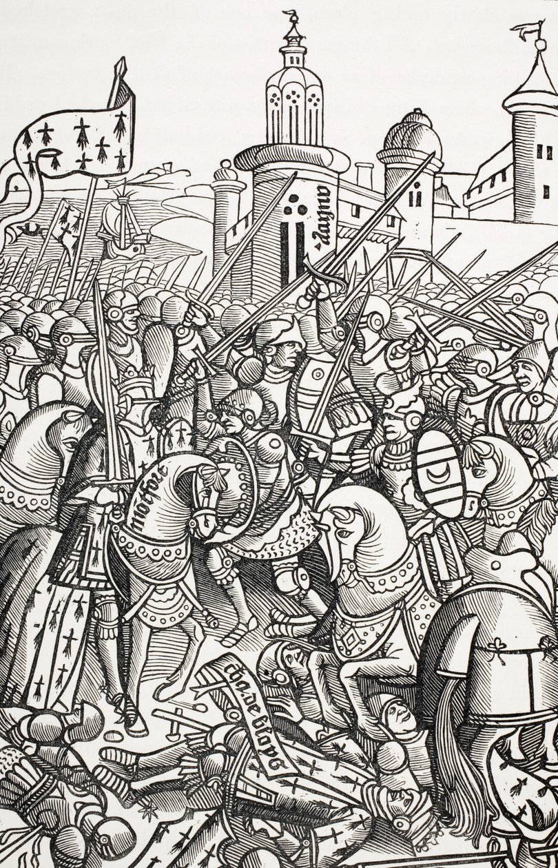 Batalla de Auray, Francia, 29 de septiembre de Paul Lacroix
