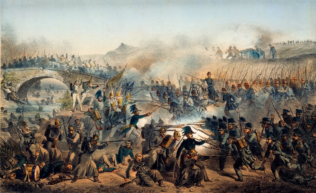La batalla del río Chernaya el 16 de agosto de 1855 de Paul Levert