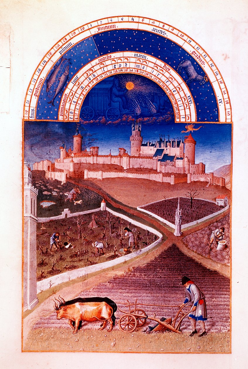 Marzo, 1412-1416 de Paul Limbourg