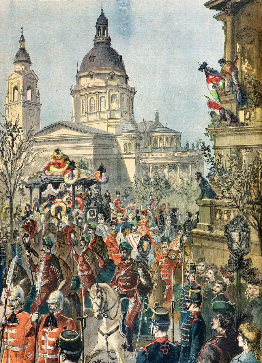 Las exequias de Lajos Kossuth de Paul Merwart