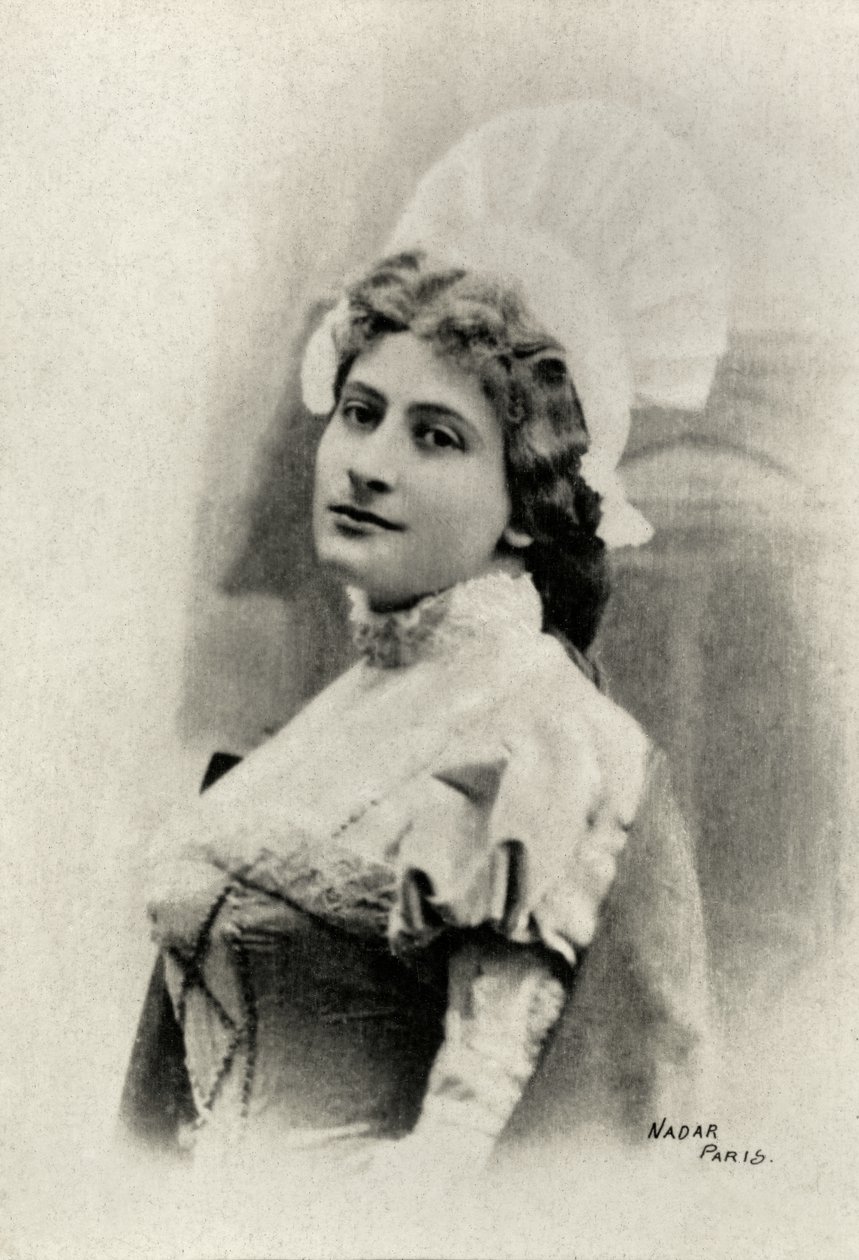 Retrato de Lucienne Breval (foto) de Paul Nadar