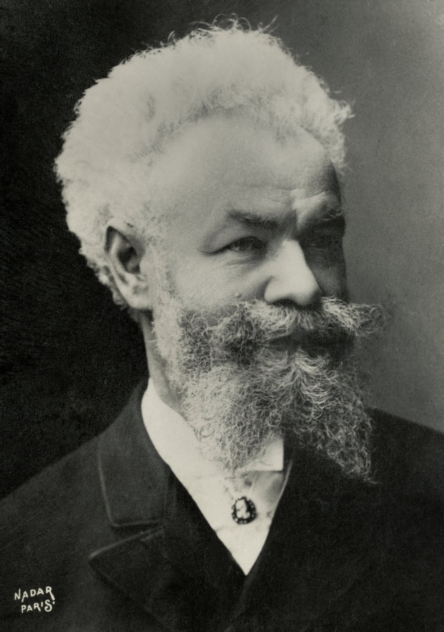 Retrato de Michel Munkaczy (foto) de Paul Nadar