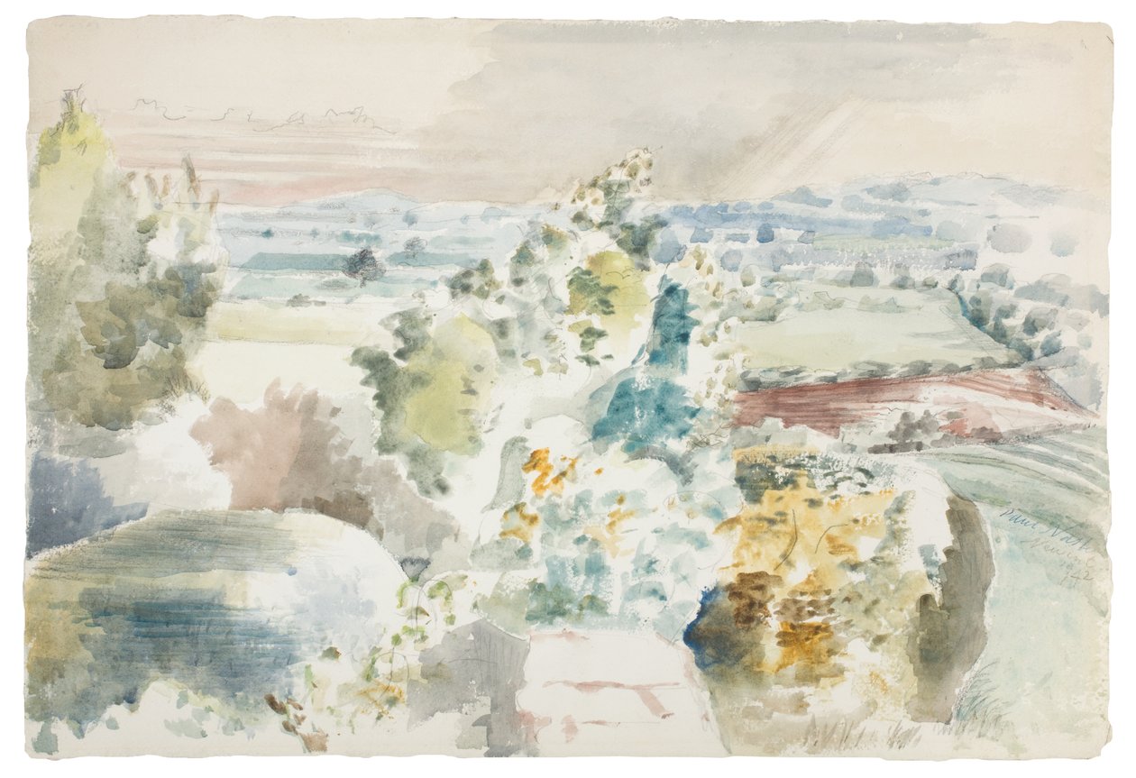Paisaje hacia Bredon de Paul Nash