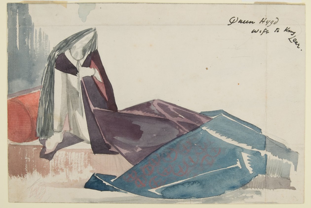 La reina Hygd, esposa del rey Lear de Paul Nash
