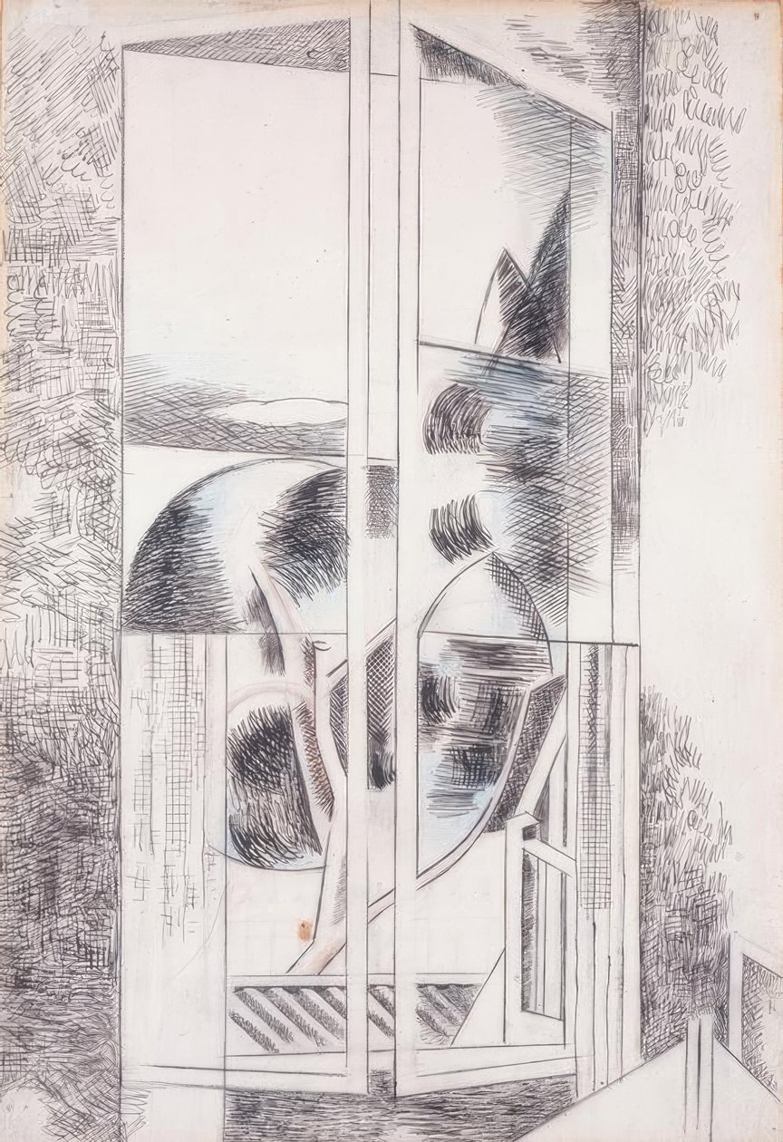 Ventana abstracta de la Riviera de Paul Nash