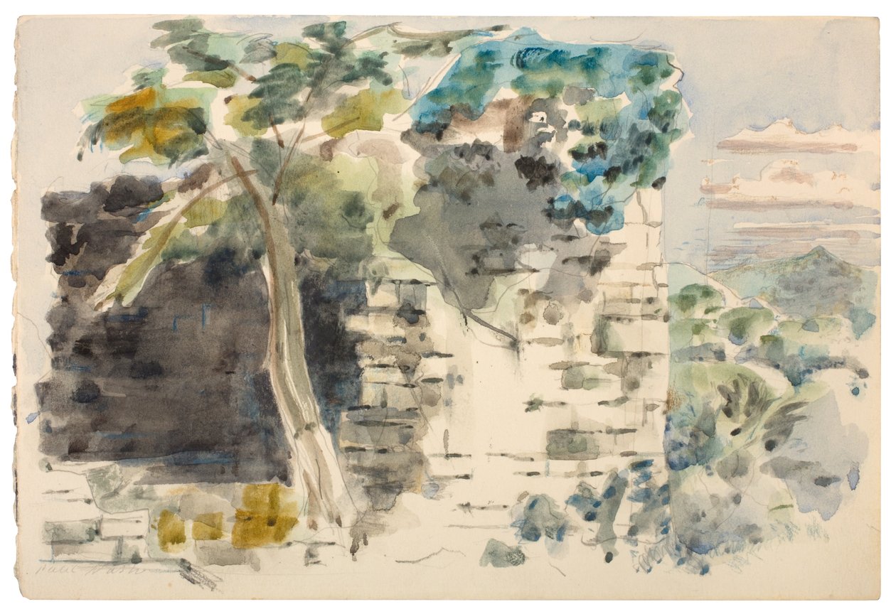 Ruina en el bosque de Dean de Paul Nash