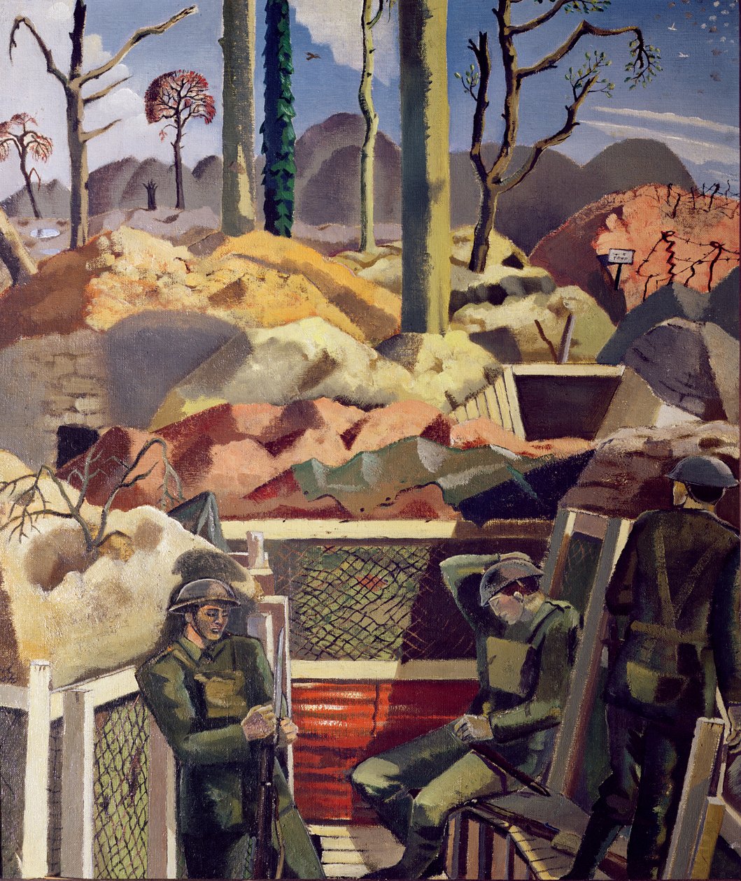 Primavera en las trincheras, Ridge Wood de Paul Nash