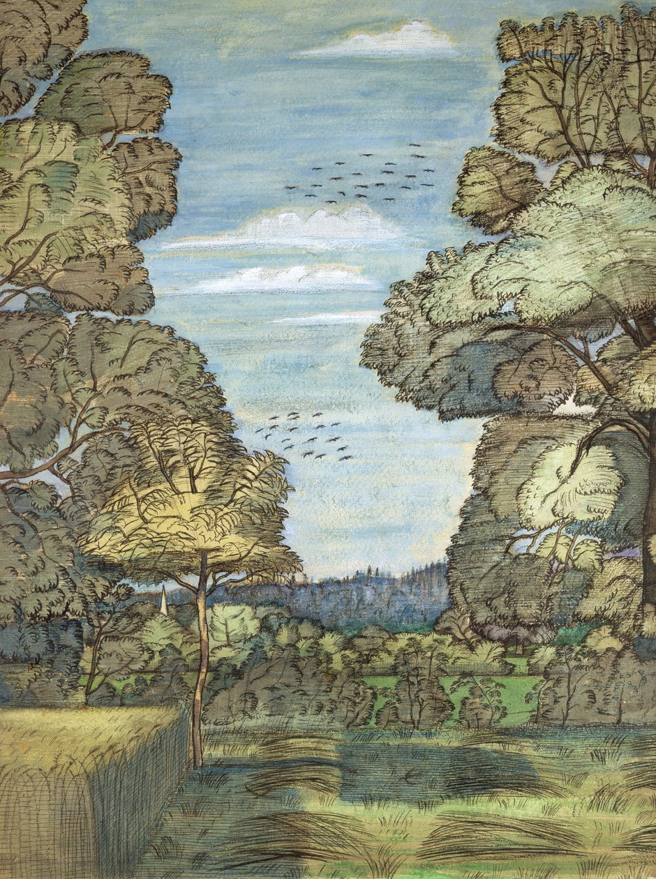 Paisaje de verano de Paul Nash