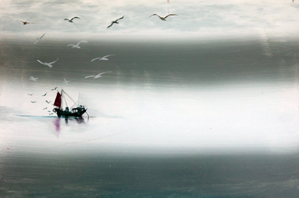 Coming Home, 2024 (acrílico sobre tabla) de Paul Powis
