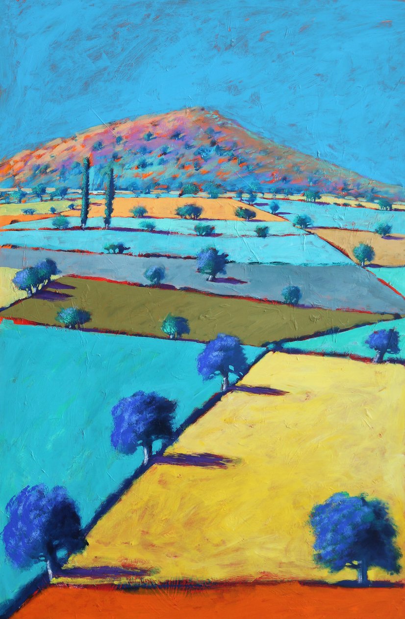 From Castlemorton, 2021 (acrílico sobre tabla) de Paul Powis