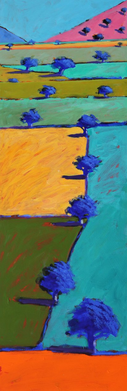 Swineyard Summer, 2021 (acrílico sobre tabla) de Paul Powis
