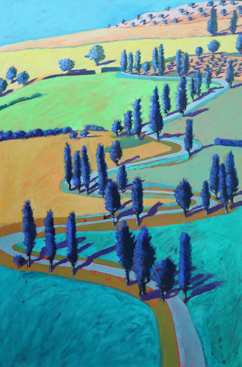 Toscana, 2021 (acrílico sobre tabla) de Paul Powis