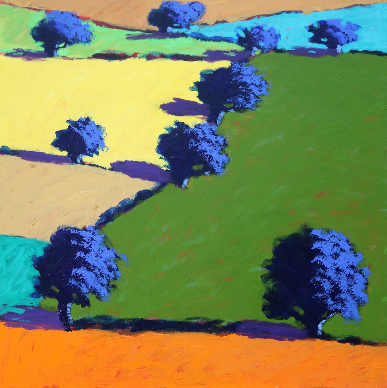 Welland, 2021 (acrílico sobre tabla) de Paul Powis