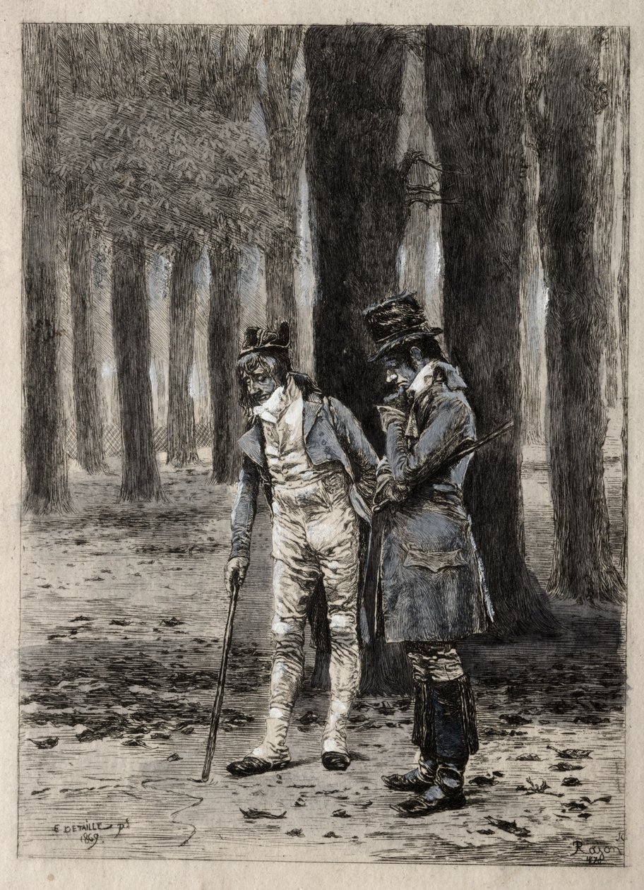 Estudio de Dos Figuras de Paul Rajon