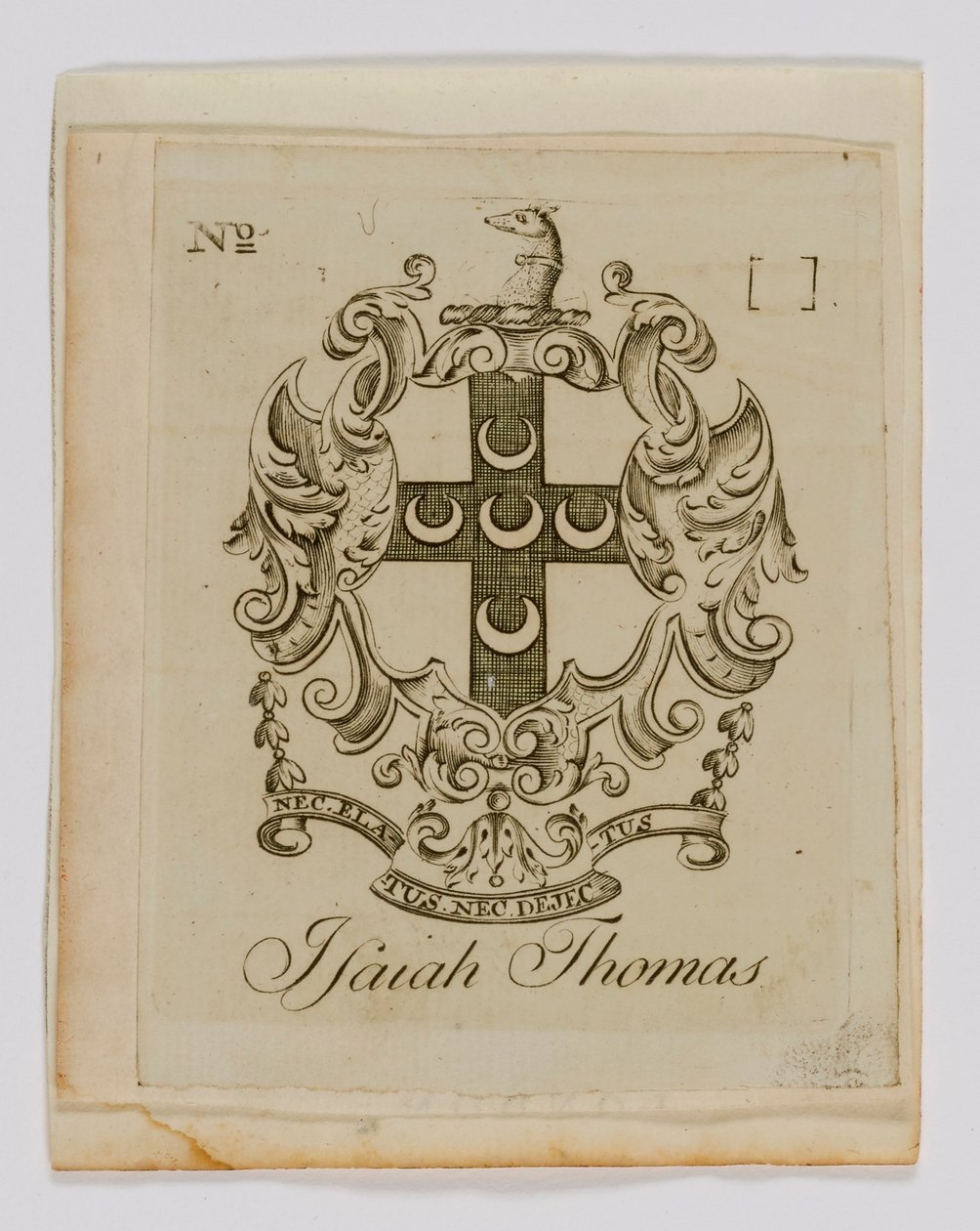 Placa de Isaiah Thomas de Paul Revere