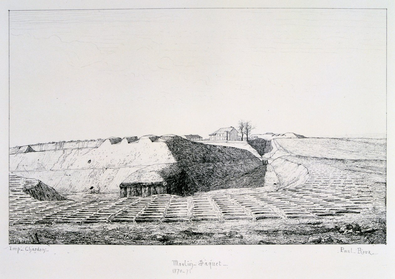 Moulin Saquet, Sitio de París, 1870-1871 de Paul Roux
