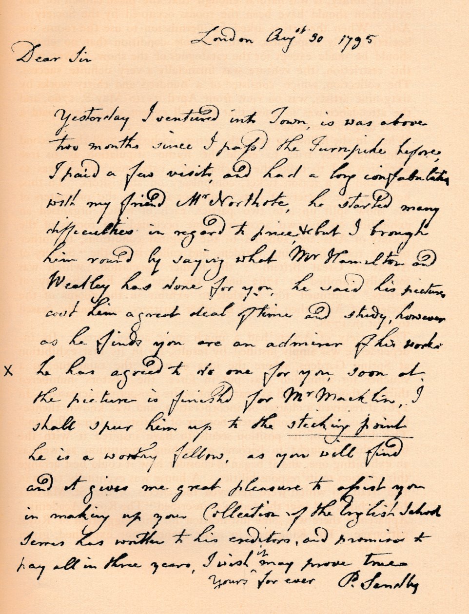 Una carta de Paul Sandby, 1795 1904 de Paul Sandby