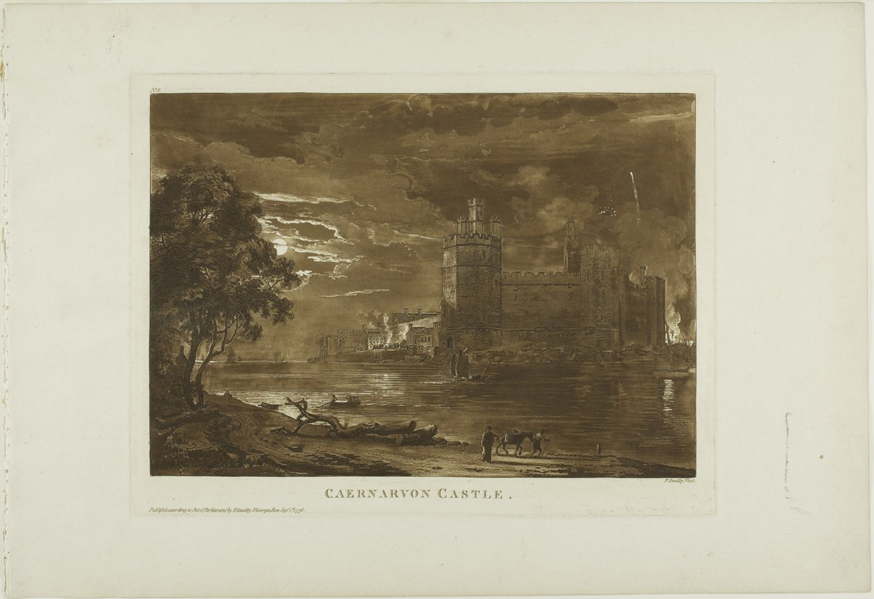 Castillo de Caernarvon de Paul Sandby