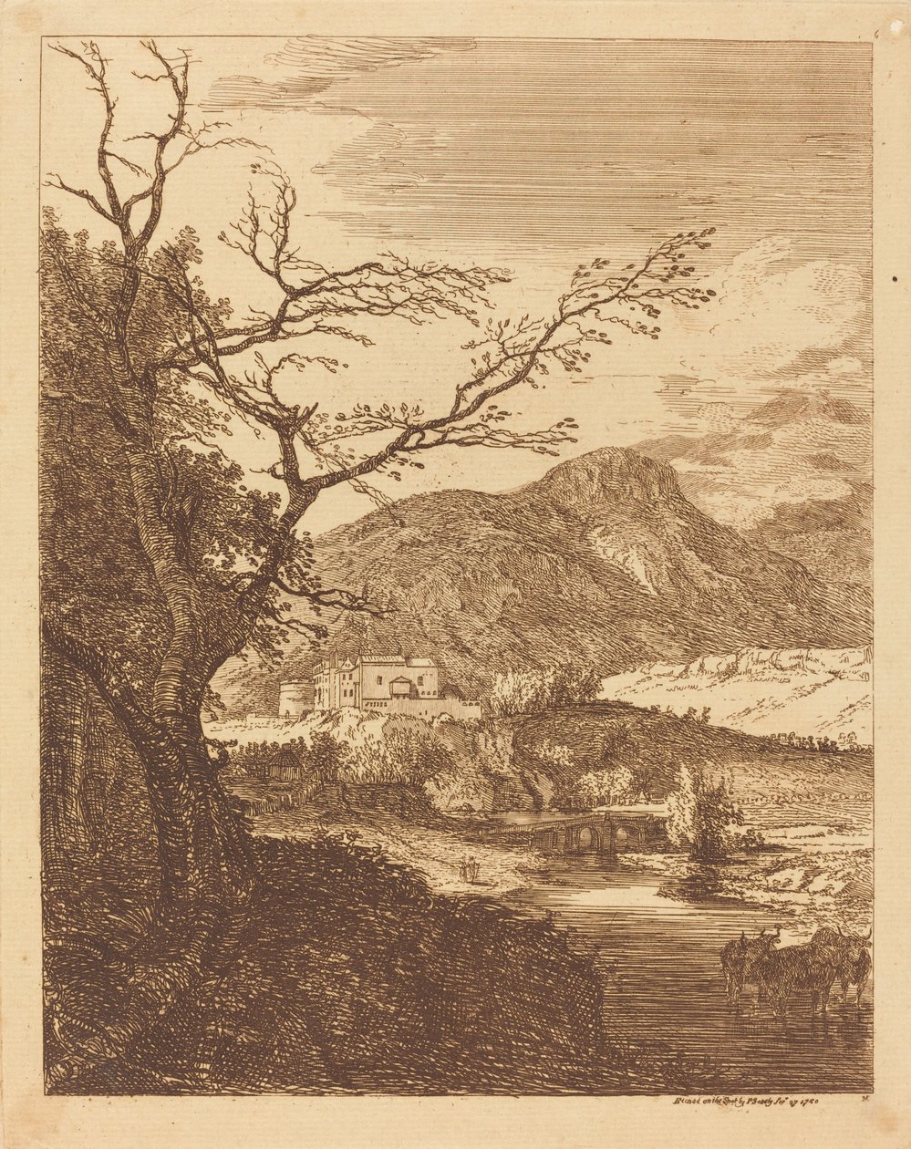 Capricho con el Castillo de Edimburgo y Arthur