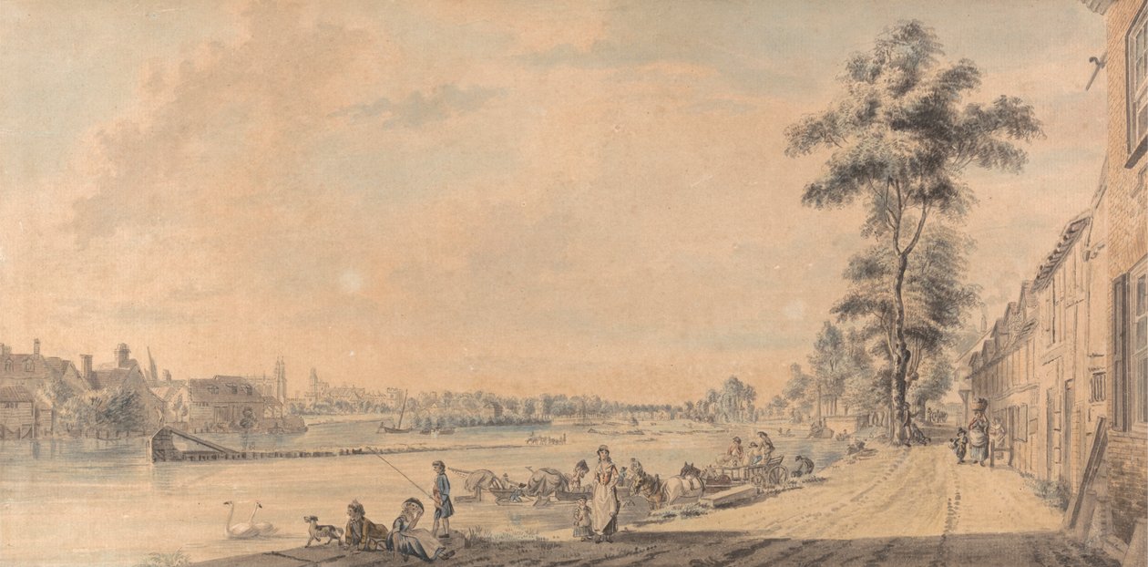 Eton College desde el sur de Paul Sandby