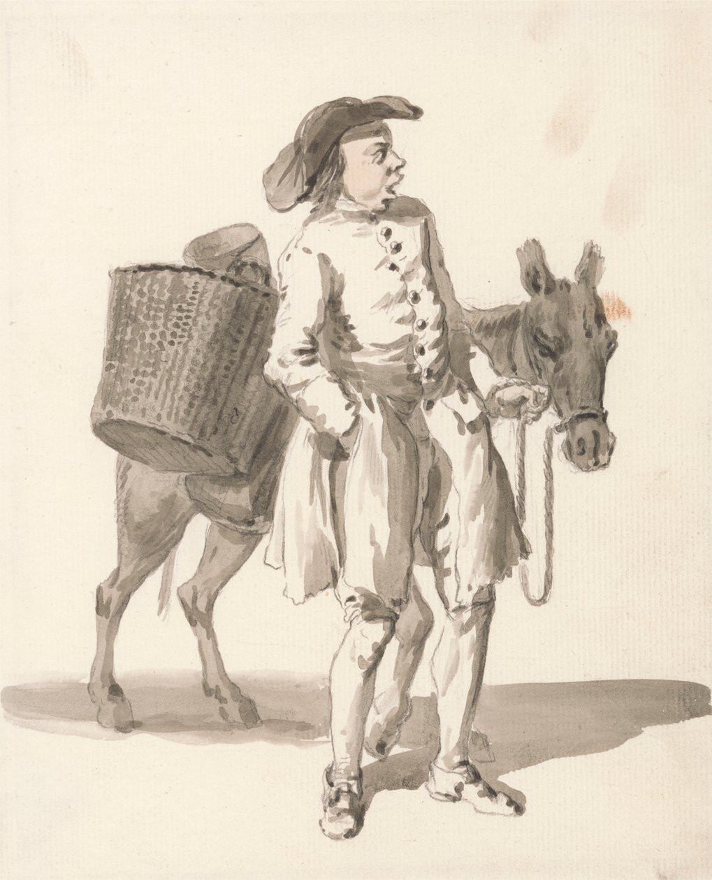 Londres llora: Niño con un burro de Paul Sandby