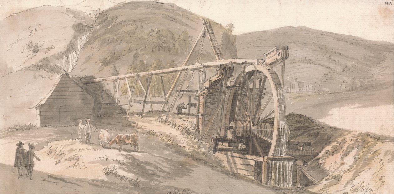 Minas de plomo de Lord Hopetoun de Paul Sandby