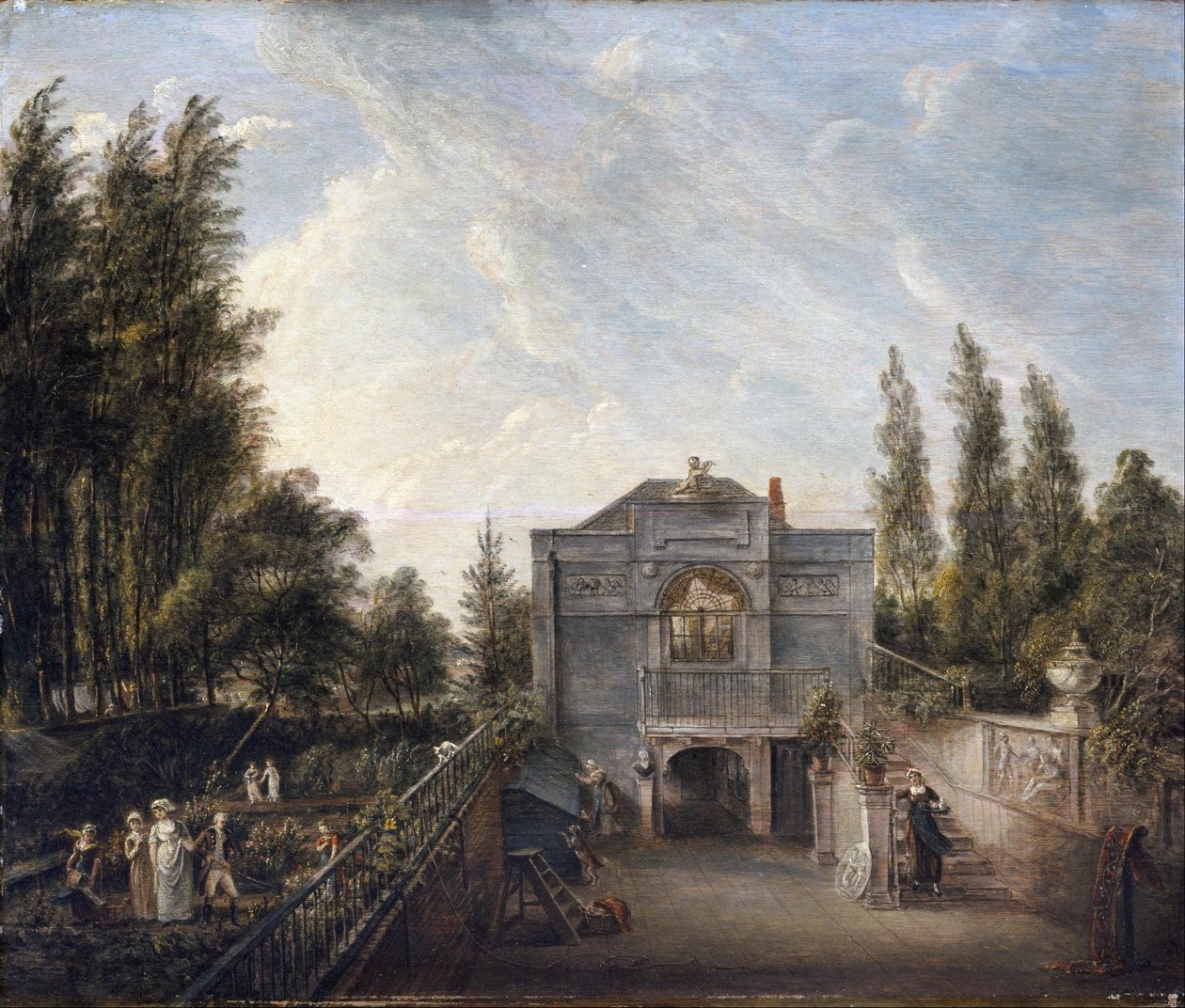 El estudio del artista, Bayswater de Paul Sandby