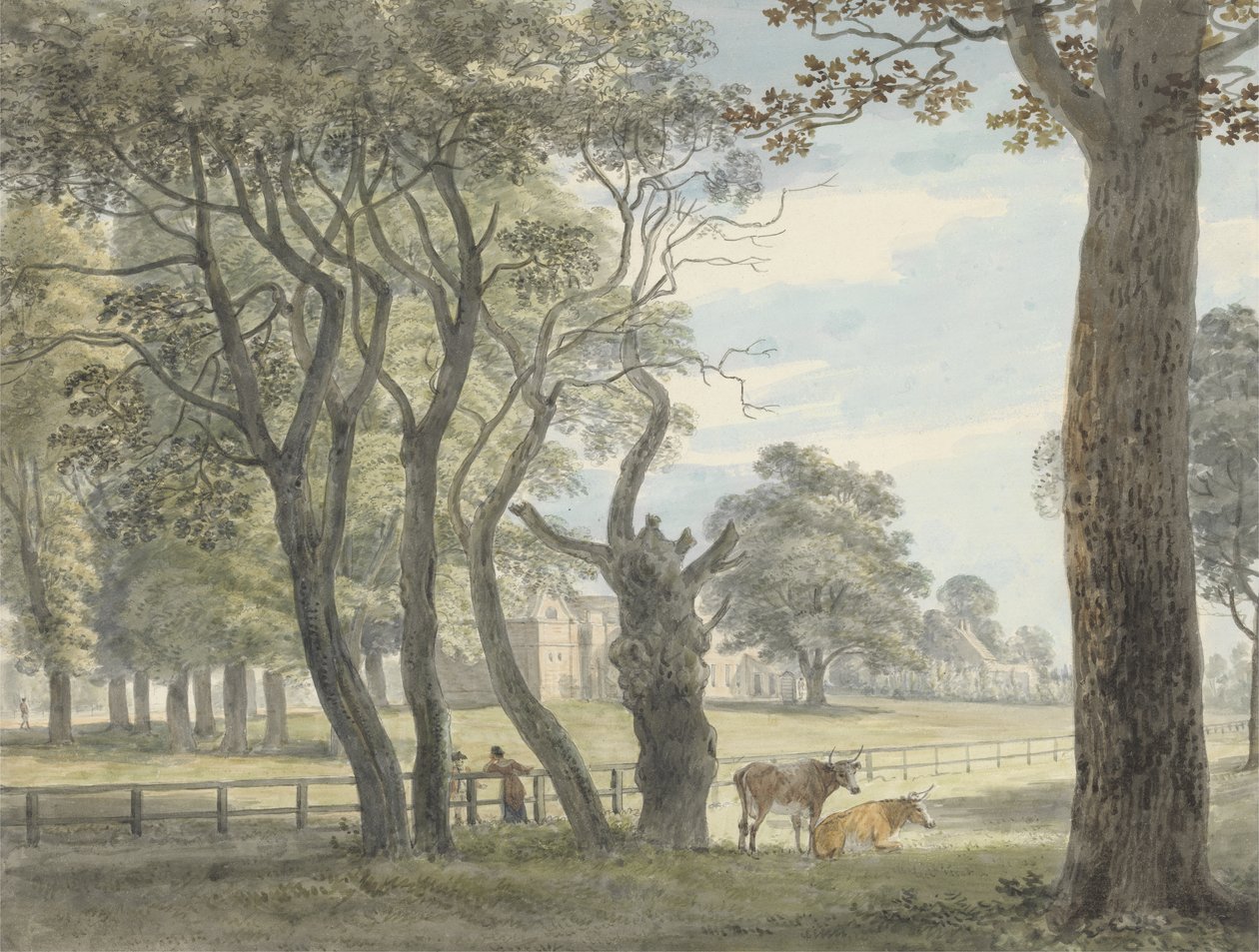 El Polvorín, Hyde Park, c.1790 de Paul Sandby