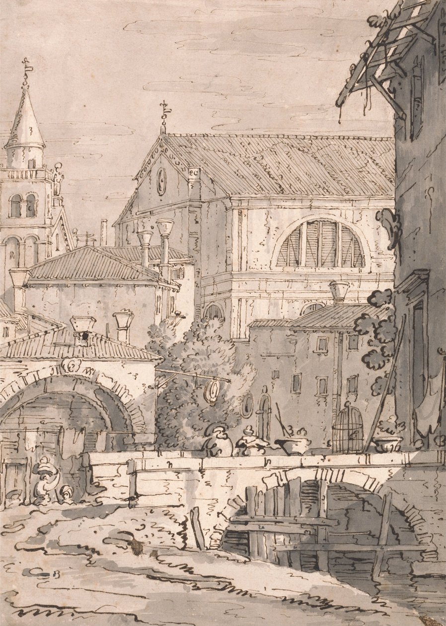 Fantasía veneciana de Paul Sandby