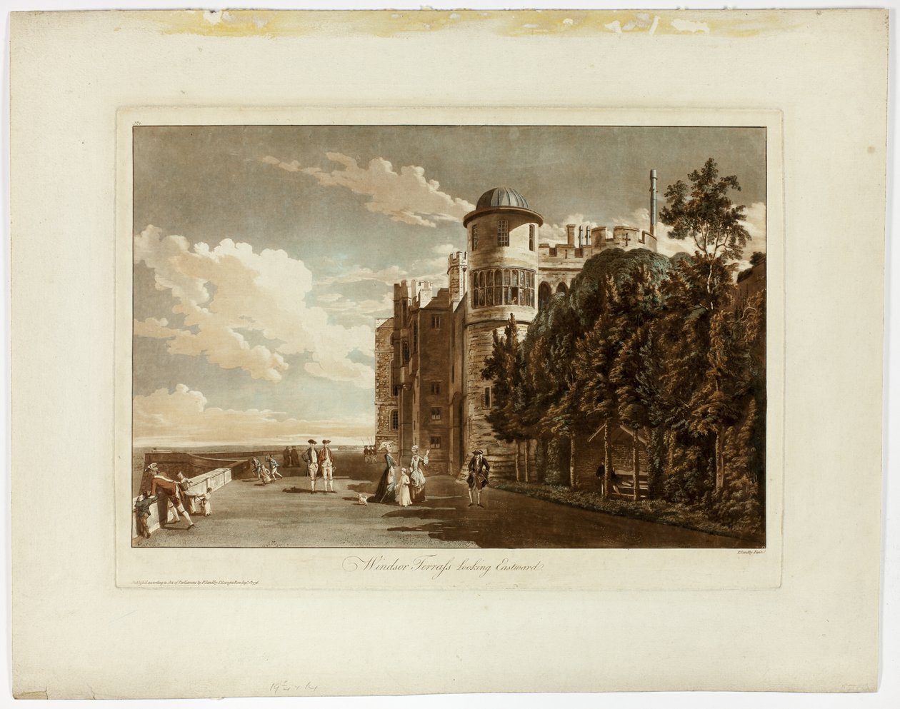 Terraza de Windsor mirando hacia el este de Paul Sandby