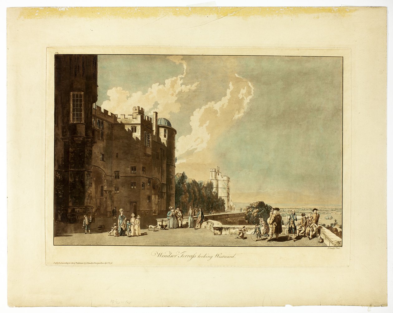 Terraza de Windsor mirando al oeste de Paul Sandby