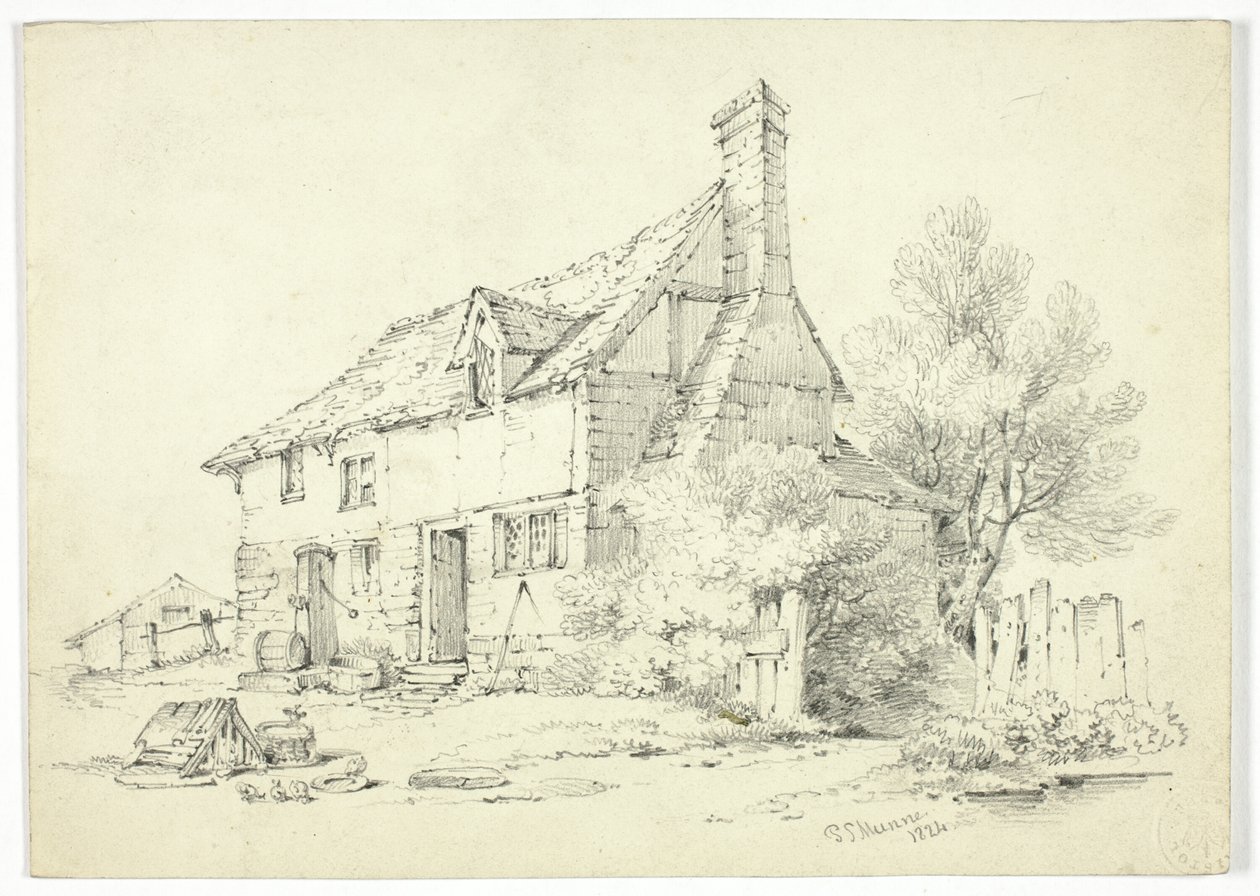 Cabaña en el campo de Paul Sandby Munn
