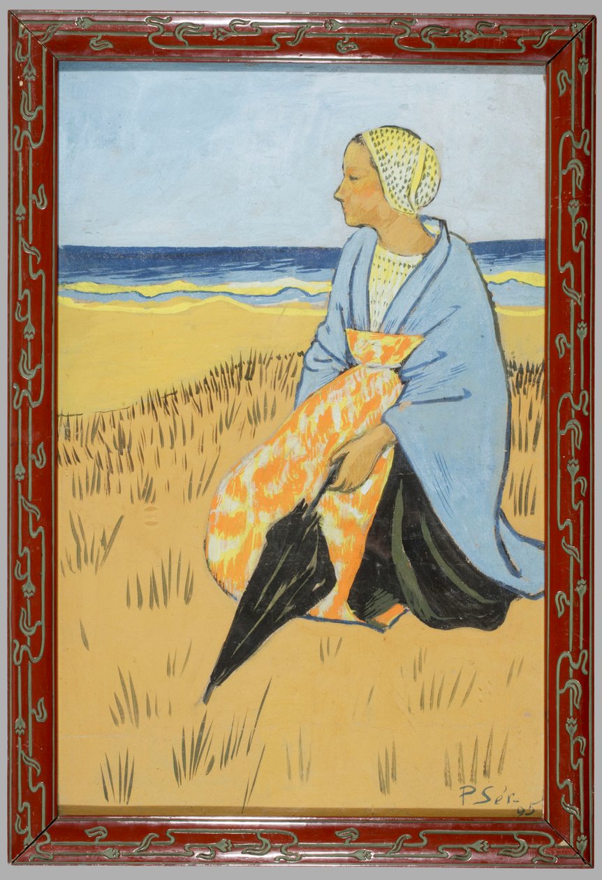 Bretona sentada a orillas del mar de Paul Sérusier