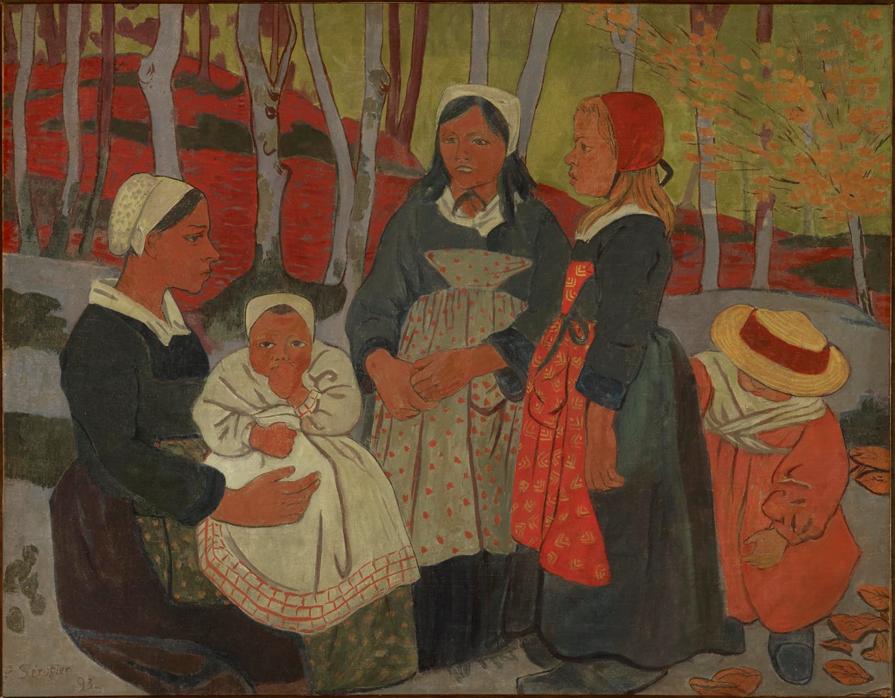 Bretones en el bosque de Huelgoat de Paul Sérusier