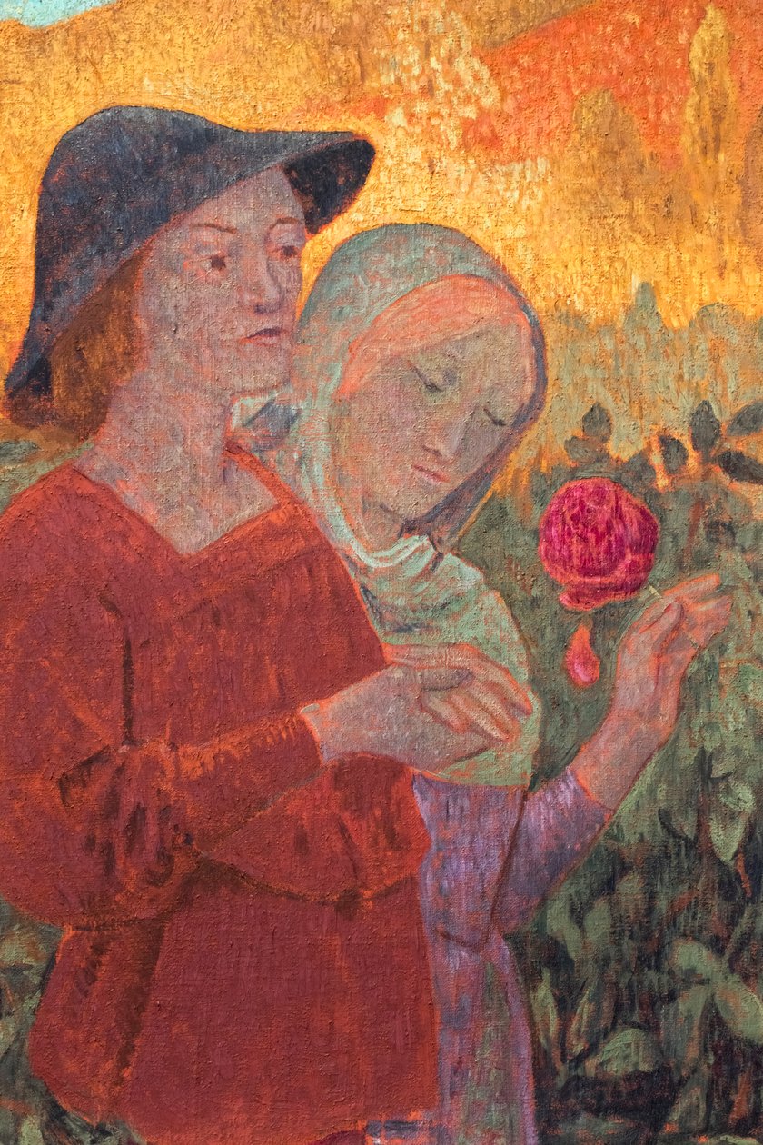 Mignonne, allons voir si la rose, detalle, ca. 1910 (óleo sobre lienzo) de Paul Serusier