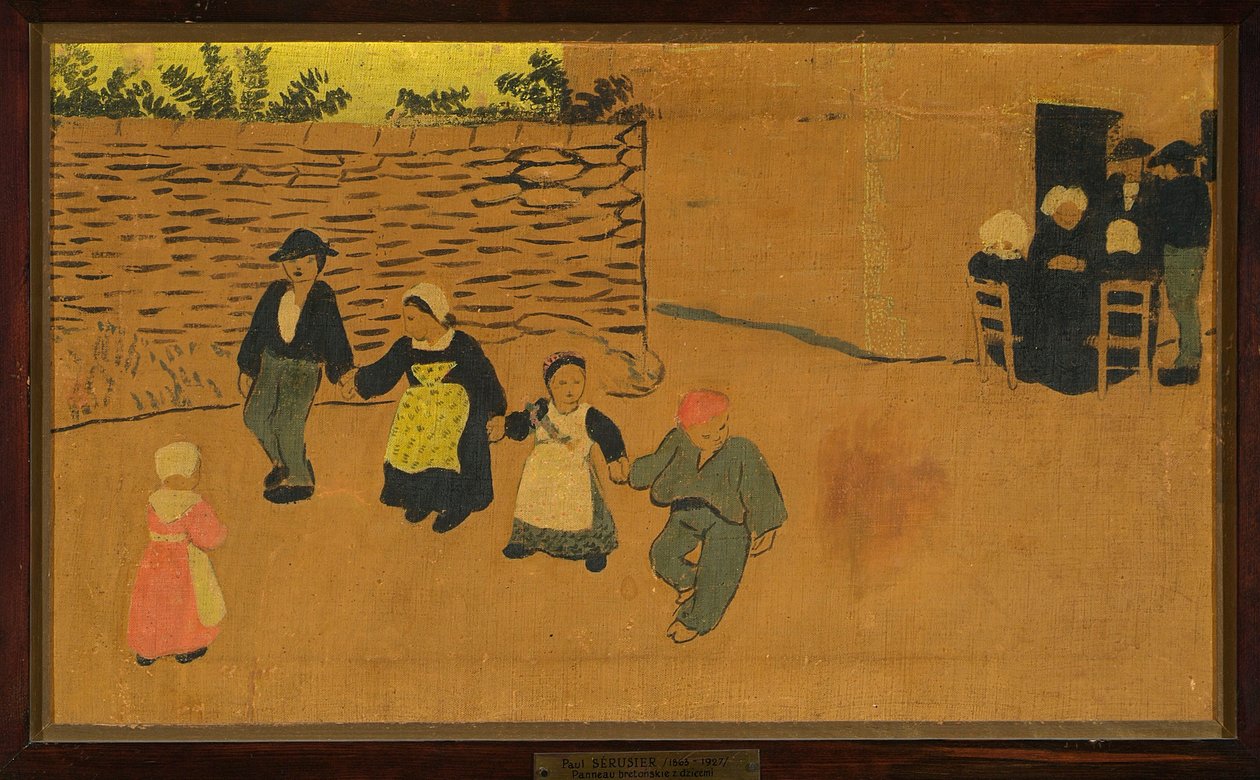 Bretonisches Paneel mit Kindern de Paul Sérusier
