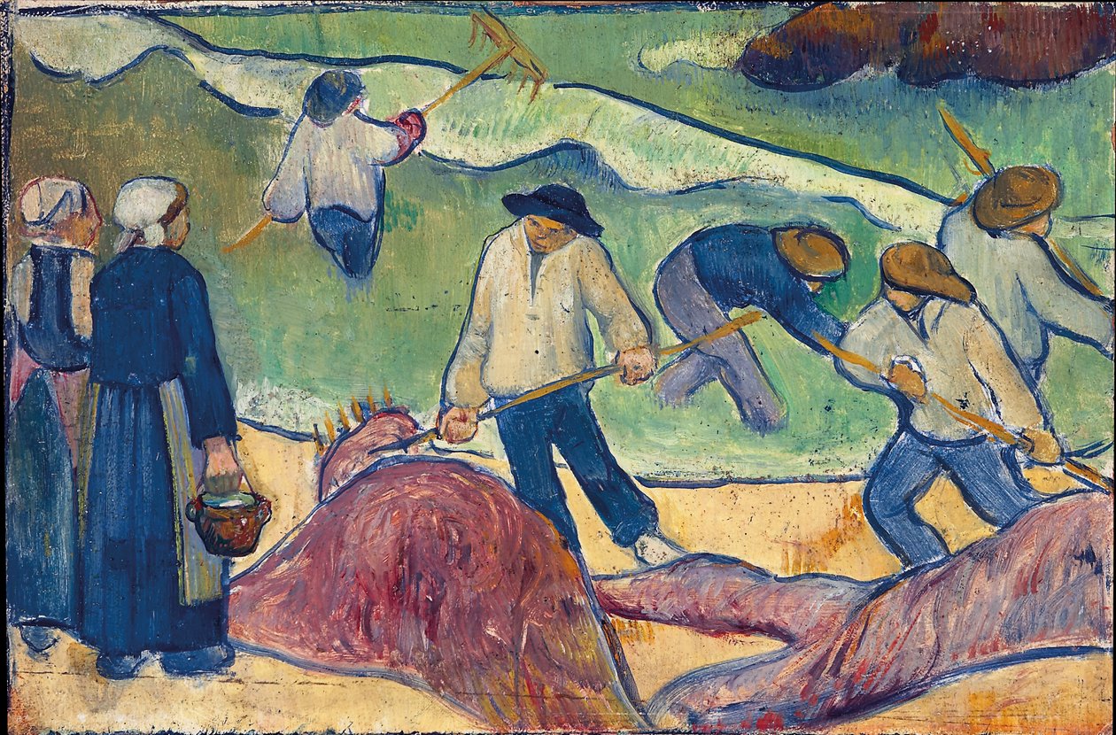 Pequeño paisaje con pescadores de algas de Paul Sérusier