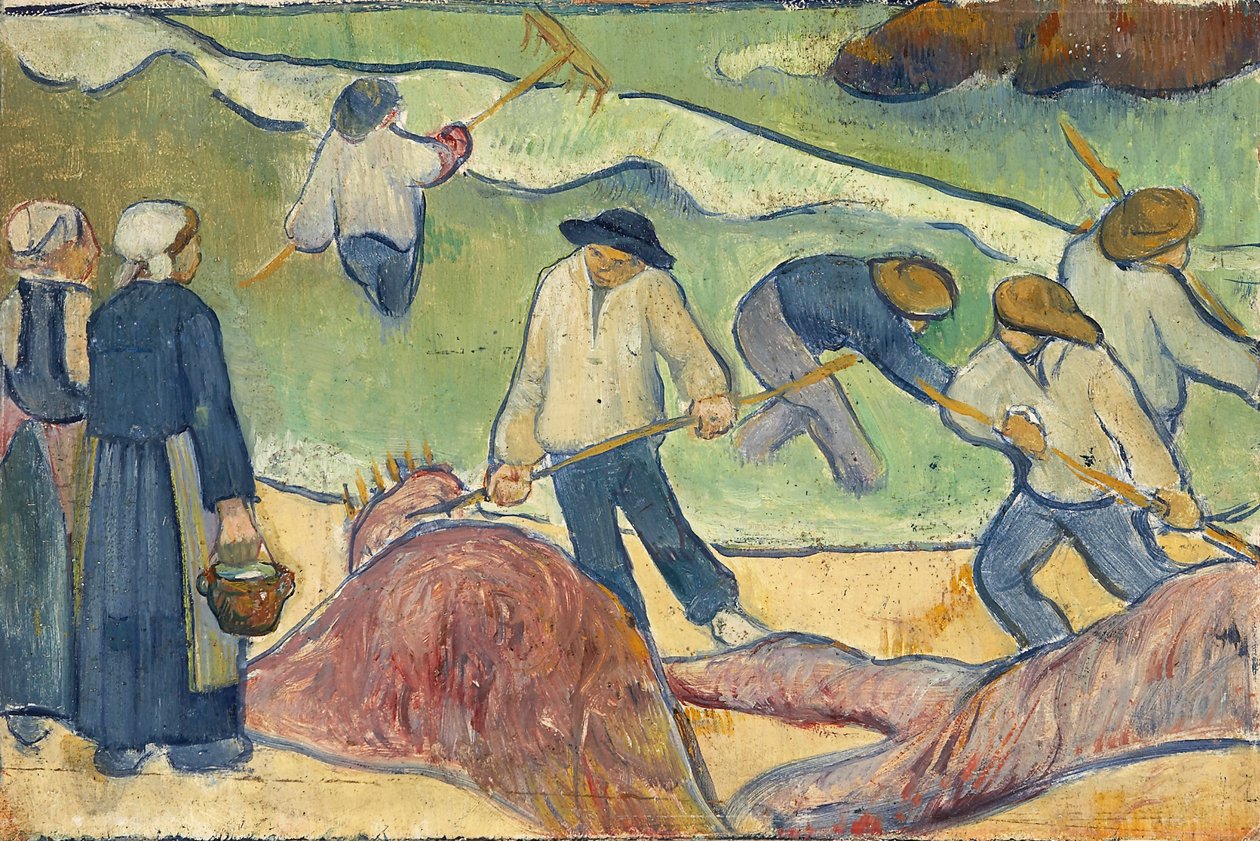 Pequeño paisaje con pescadores tang, por Serusier, Paul (1864-1927) de Paul Sérusier