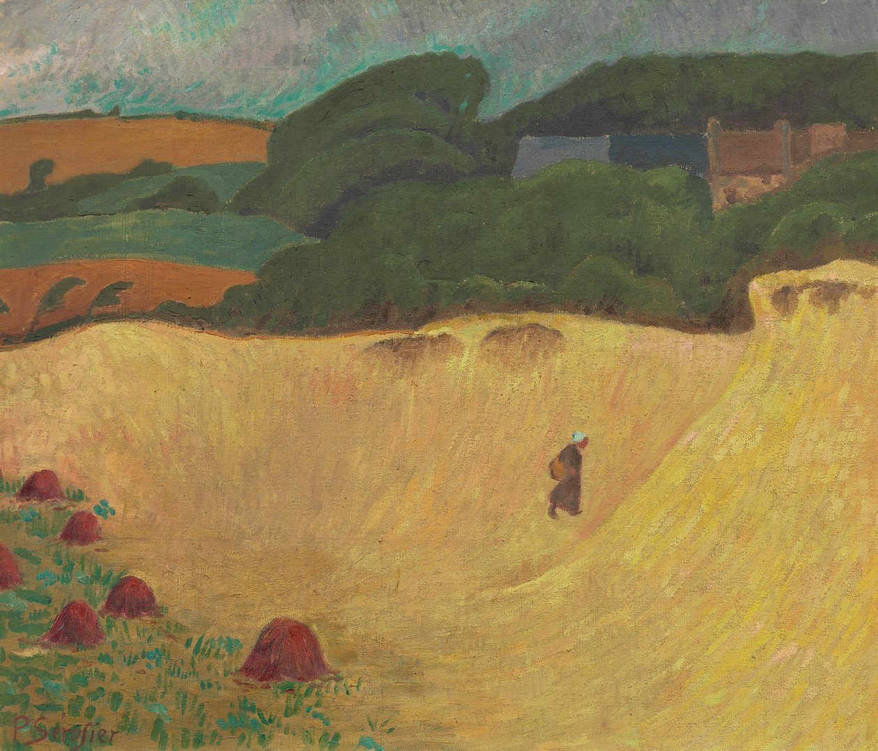 La playa de Les Grands Sables en Le Pouldu de Paul Sérusier