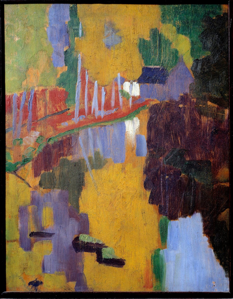 El talismán, el bosque del amor aven. Reflejo de un bosque en el agua de Paul Sérusier