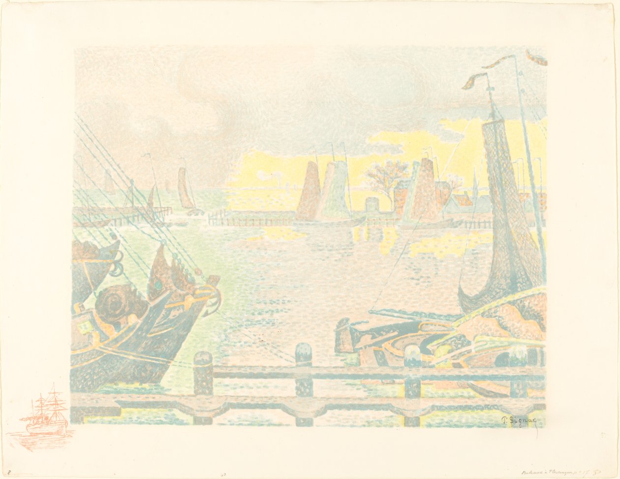 Barcos en Flushing de Paul Signac