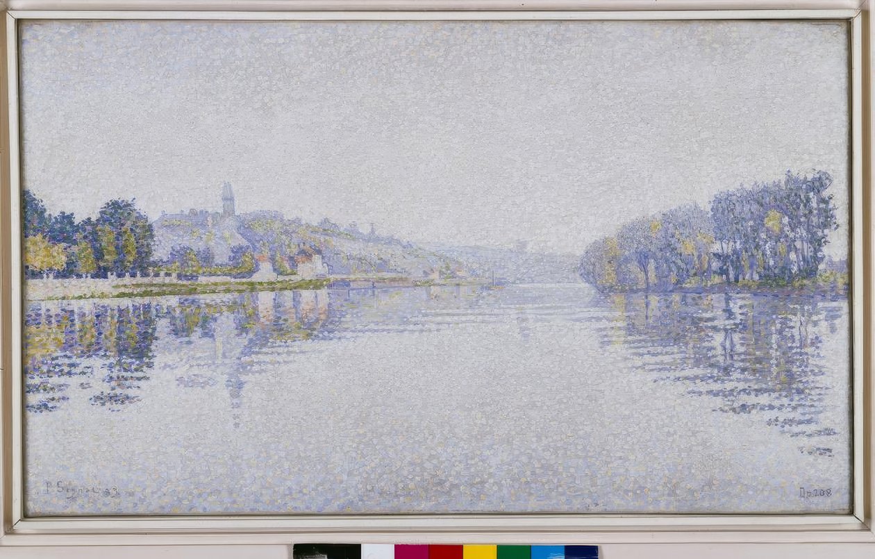 Orillas del río. El Sena en Herblay de Paul Signac