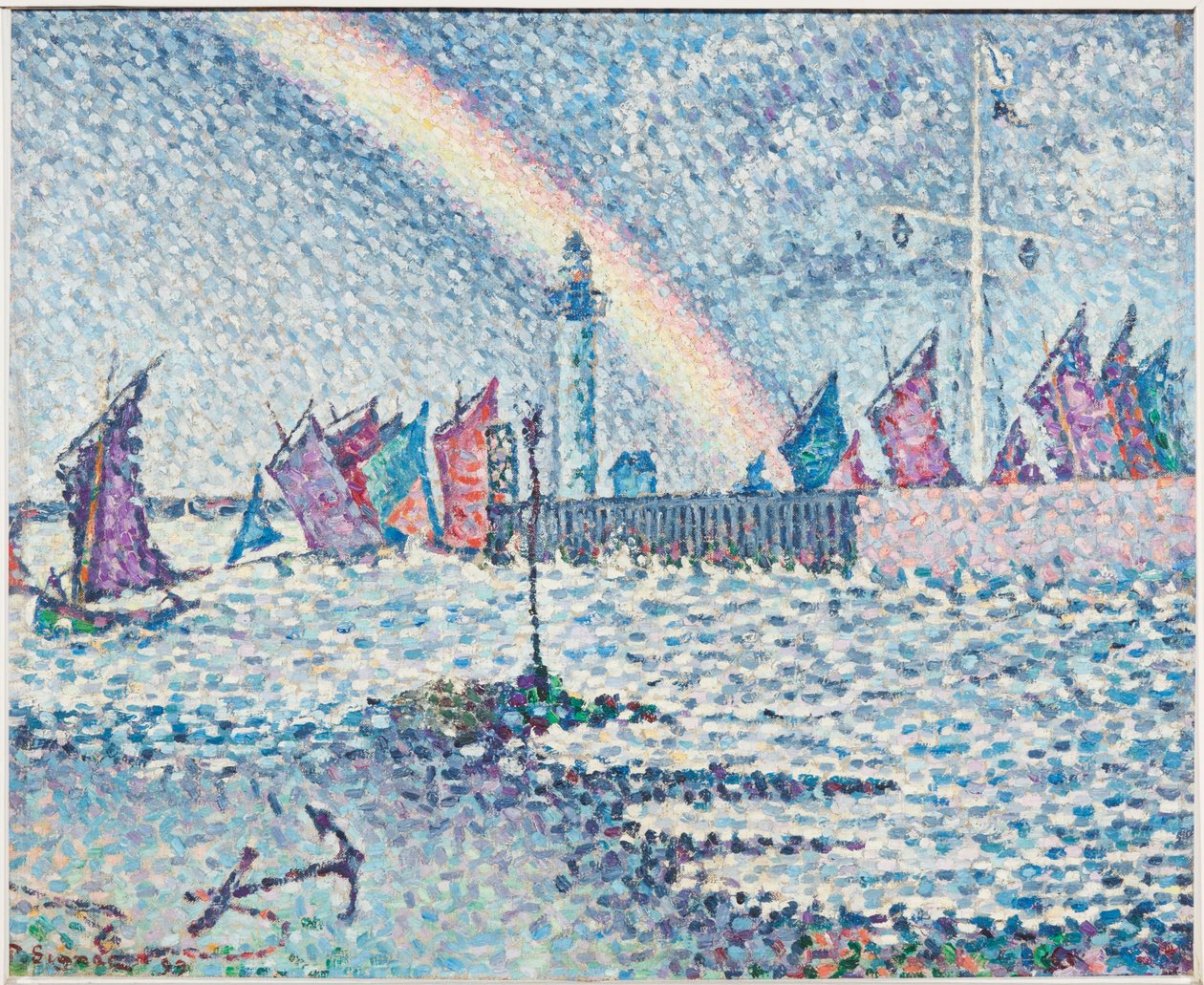 Entrada al puerto de Honfleur de Paul Signac