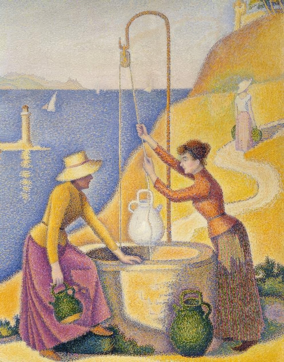 Mujeres en el pozo (Opus 238) de Paul Signac