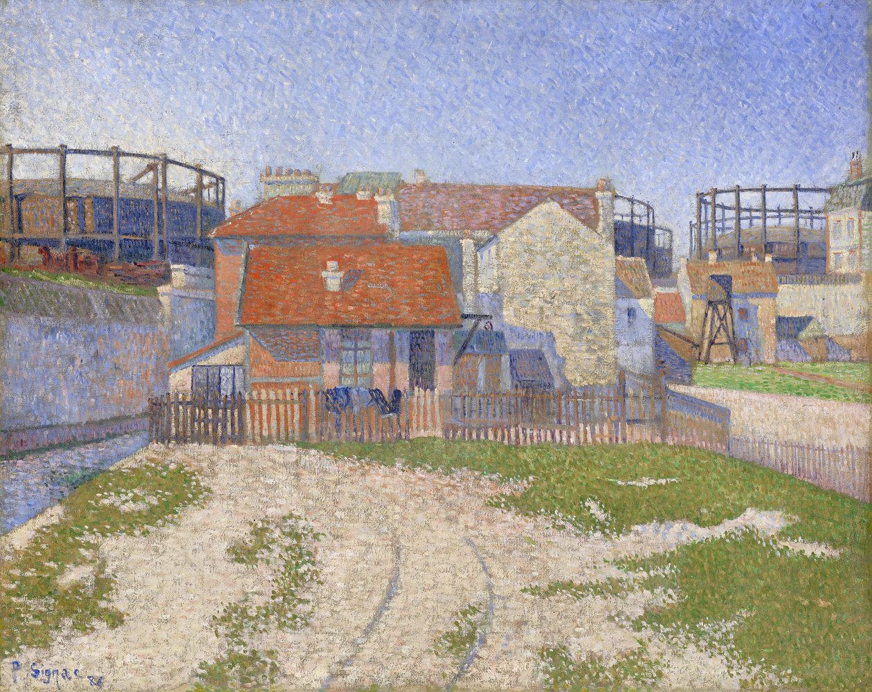 Gasómetros en Clichy de Paul Signac