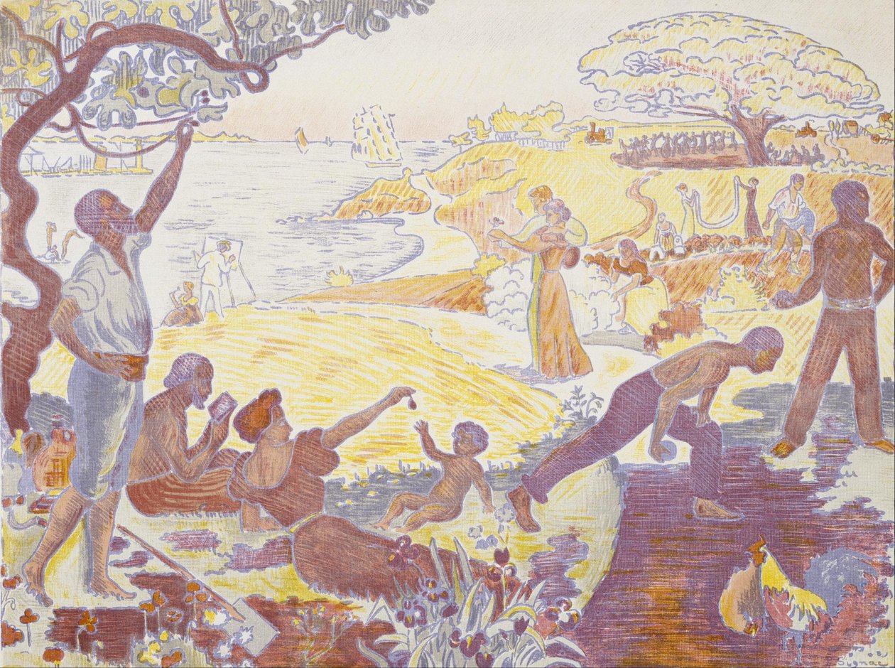 En tiempos de armonía: La alegría de vivir - Domingo junto al mar de Paul Signac