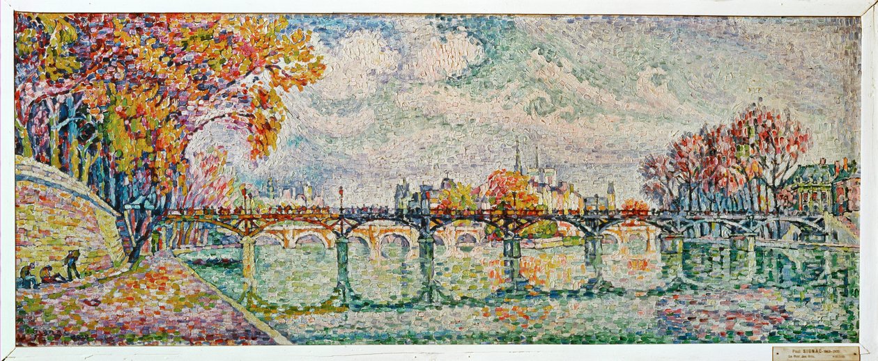 Le Pont des Arts, París (pintura sobre lienzo) de Paul Signac