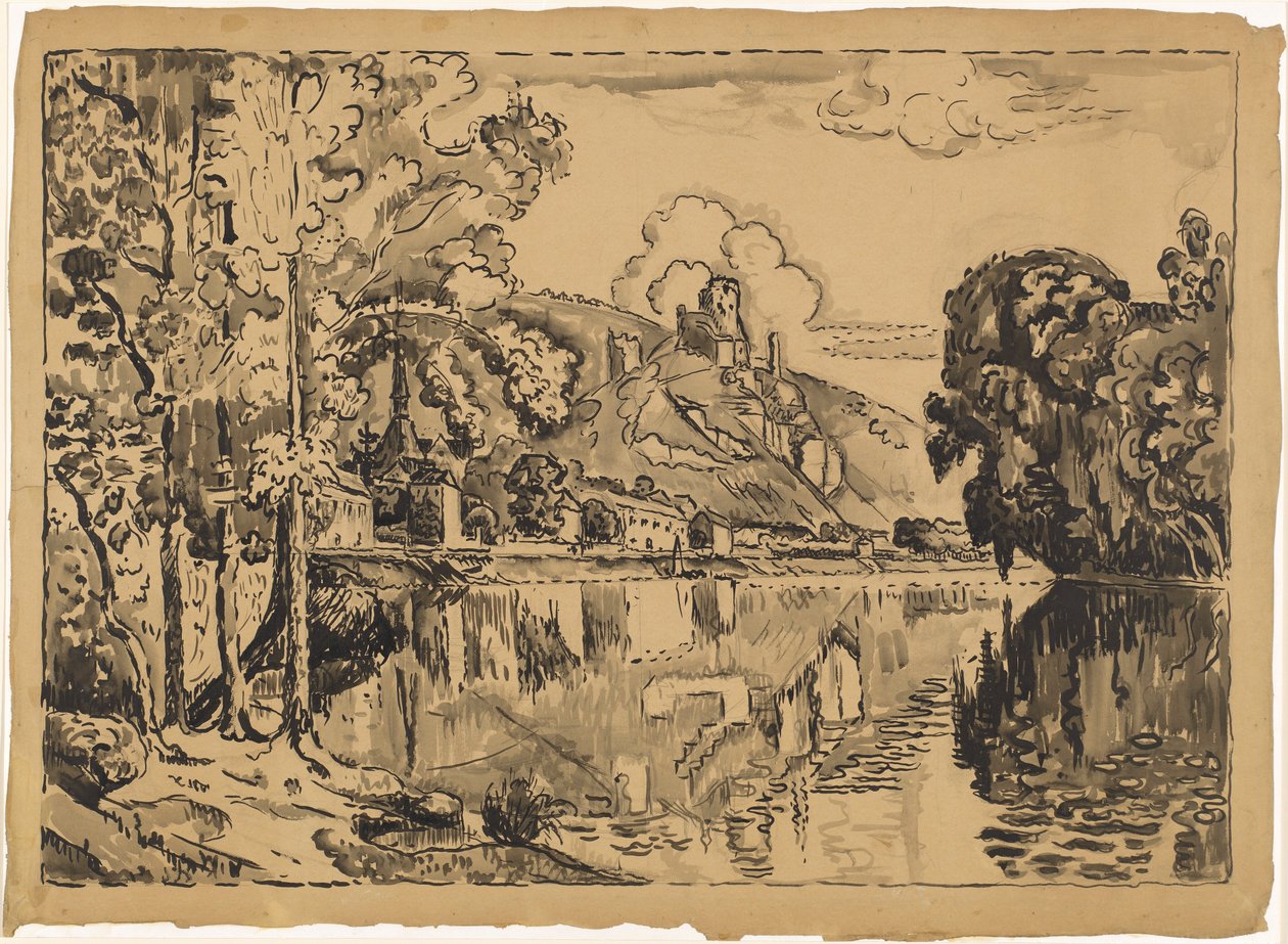 Les Andelys en una mañana de verano de Paul Signac