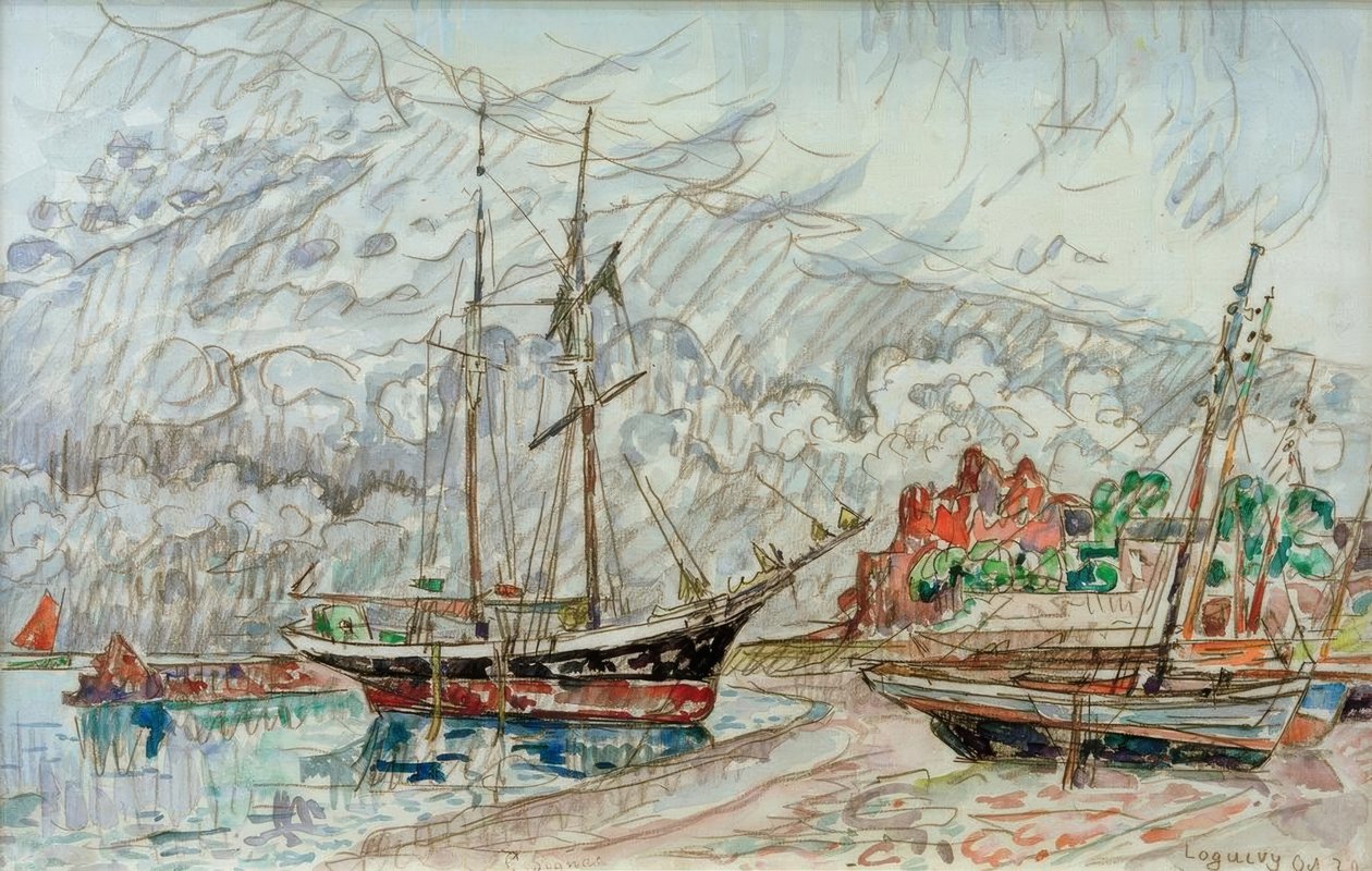 P. Signac / Marina en Loquivy de Paul Signac